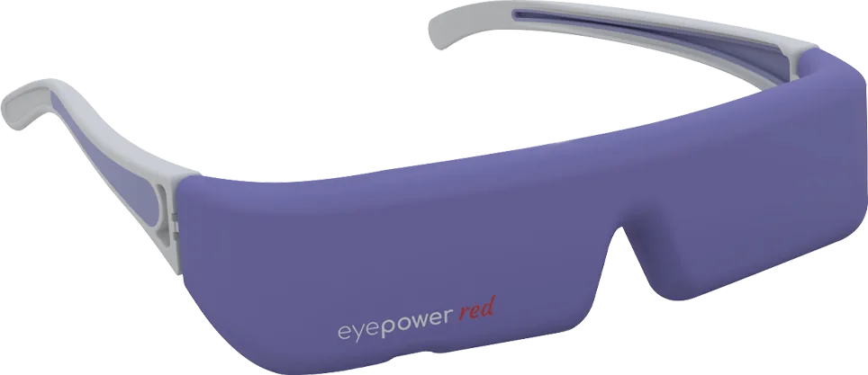 eyepower red Rotlichttherapie-Brille für die Augen, Vorderansicht
